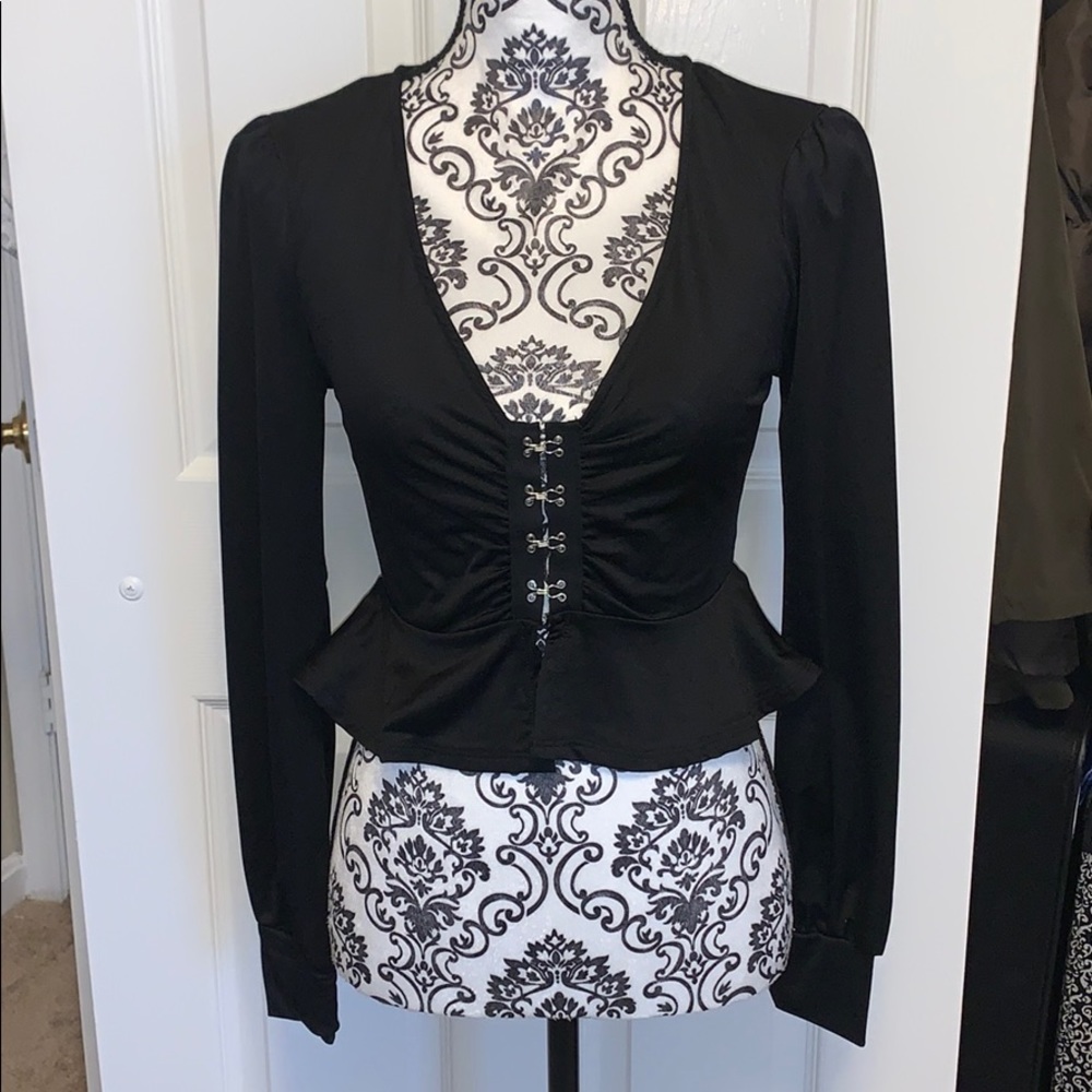 L.A. Hearts Long Sleeve Blouse - Picture 3 of 16